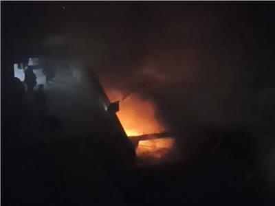 اندلاع حريق بمخزن بلاستيك في شارع لبنان بالمهندسين