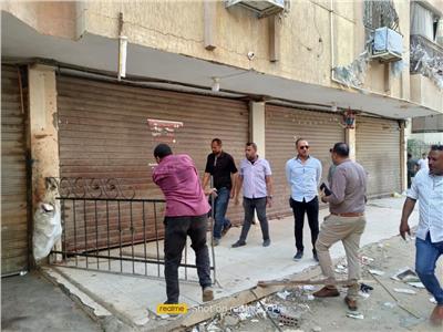 إزالة 14 حالة تحويل وحدات سكنية لمحلات بالهرم والعجوزة| فيديو وصور