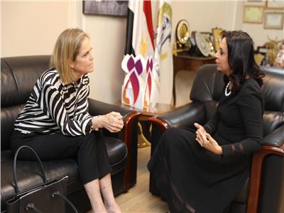 قومي المرأة يستقبل هيلدا كليمتسدال سفيرة النرويج بالقاهرة 