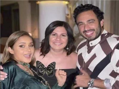 نيللي كريم تحتفل بعيد ميلاد زوجها هشام عاشور