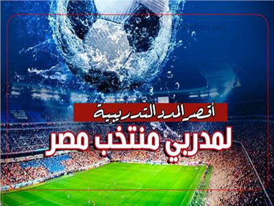 إنفوجراف| أقصر المدد التدريبية لمدربي منتخب مصر