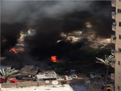 السيطرة على حريق في «سوق الحرمين» شرق الإسكندرية دون إصابات