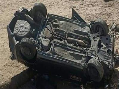 مصرع شاب في حادث انقلاب سيارة بطريق الإسماعيلية القاهرة الصحراوي 