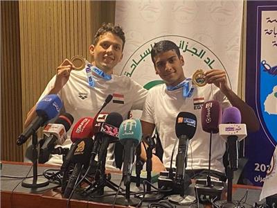 محمد هاني يحرز ذهبية سابق 200 متر في البطولة العربية للسباحة 