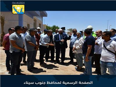 محافظ جنوب سيناء يتفقد أعمال إنشاء خزان التكديس الجنوبي بشرم الشيخ