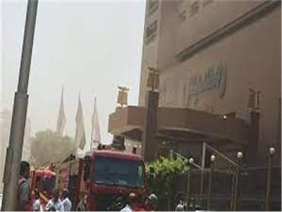 حريق داخل «مول فندق شهير» في منطقة وسط البلد