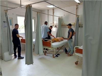 استقرار الأوضاع بمستشفى كفر الشيخ العام بعد إخماد الحريق| صور