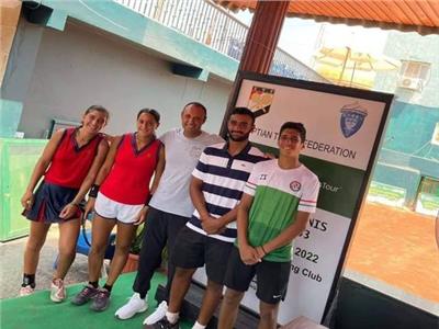 نهائي مصري خالص فى البطولة الدولية لناشئي وناشئات التنس في جزيرة الورد
