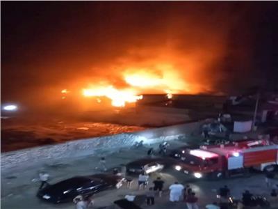 المشاهد الأولى من حريق ملهى ليلي بالأسكندرية «فيديو وصور»