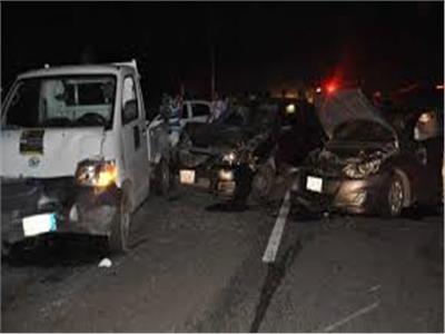 إصابة 25 شخصًا في حادثي تصادم بـ«المنيا»