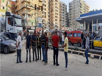 تعديل محاور مرور منطقة العجمي لمواجهة التكدس بالإسكندرية 