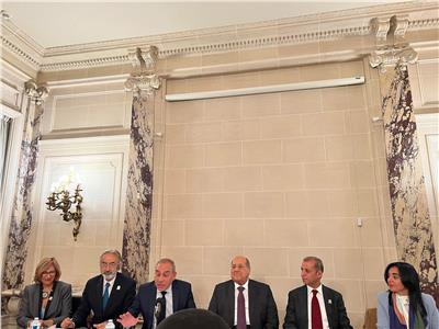 رئيس مجلس الشيوخ يلتقي بالجالية المصرية في باريس 