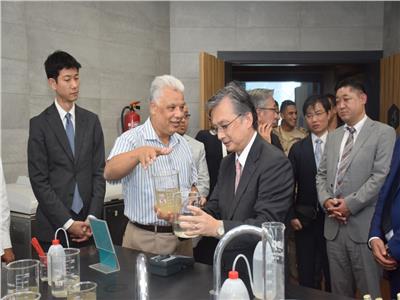 القوات المسلحة تنظم زيارة للسفير الياباني بالقاهرة لمحطة معالجة مياه بحر البقر
