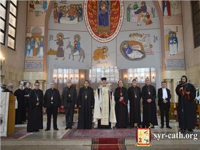 استقبال بطريرك السريان الكاثوليك بكاتدرائية سيّدة الوردية بالقاهرة