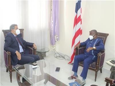 السفير المصرى بليبيريا يلتقي مع وزير الخارجية الليبيري  