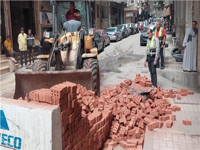 حملات لإيقاف أعمال البناء المخالف بأحياء الإسكندرية 
