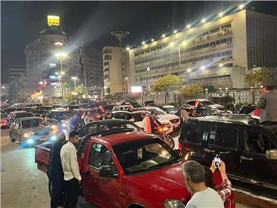 مسيرات بالسيارات لتأييد ودعم الوطن في طنطا | صور