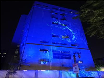 «الصحة» تضيء المعهد القومي للسكر باللون الأزرق.. وتفحص 12 ألف مريض