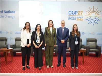 وزيرة التخطيط تشارك في حلقة نقاشية بعنوان «الاستدامة المشهد الاستراتيجي» بمؤتمر COP27
