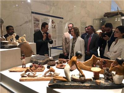 المتحف القومي للحضارة المصرية يستقبل ملكة إسبانيا| صور