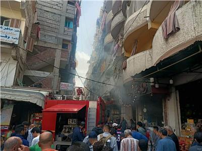 حريق يلتهم «سوبر ماركت» بالعجمي في الإسكندرية