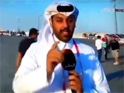 مراسل تليفزيون قطر يسقط على الهواء أثناء تغطيه كأس العالم