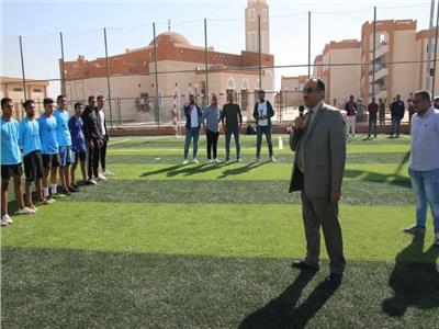 رئيس جامعة طيبة التكنولوجية يطلق إشارة بدء فعاليات أول دوري لكرة القدم‎‎