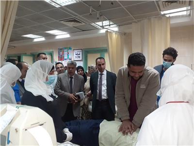  مدير عام المستشفيات بوزارة الصحة  يتفقد مستشفى إيتاى البارود المركزي