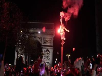 «القاهرة الإخبارية»: احتفالات في باريس بتأهل فرنسا والمغرب رغم الطقس البارد