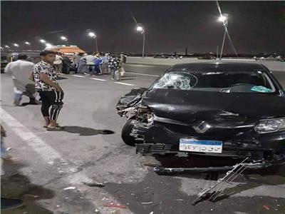 اصابة شخص في حادث تصادم سيارة ملاكي بالبدرشين