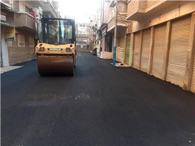 الانتهاء من رصف 18 شارعا بمدينة جرجا بسوهاج بتكلفة 5 ملايين جنيه