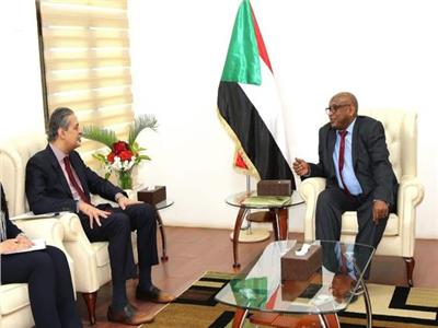 سفير مصر في الخرطوم يلتقي وزير شئون مجلس الوزراء بجمهورية السودان