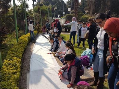 أطفال مكتبة مصر الجديدة يحتفلون باليوم العالمي لحقوق الإنسان