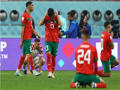 شاهد.. حسرة و اعتراض لاعبي المغرب على الحكم بعد مباراة كرواتيا