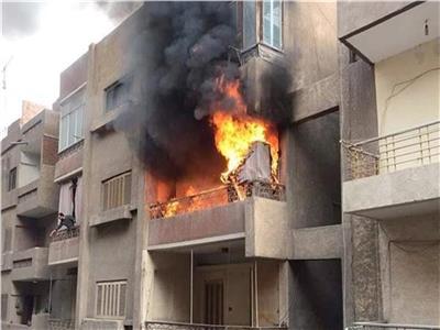 انتداب المعمل الجنائي لمعرفة أسباب حريق شقة سكنية بفيصل