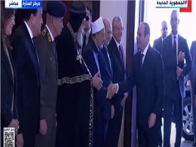 لحظة وصول الرئيس السيسي لحفل «قادرون باختلاف»
