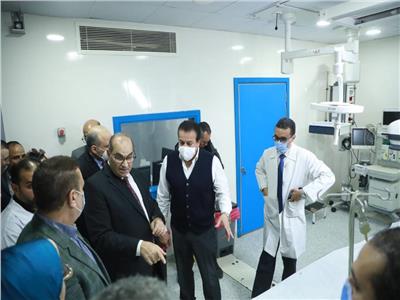 وزير الصحة يتفقد مستشفى الطوارئ بـ«شبين الكوم التعليمي»