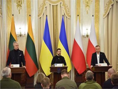 رؤساء ليتوانيا وبولندا وأوكرانيا يتبنون إعلانا عقب اجتماعهم في لفوف‎‎