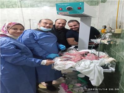 صحة البحيرة: نجاح عملية ولادة طبيعية لسيدة أنجبت 3 توائم بمستشفى الدلنجات
