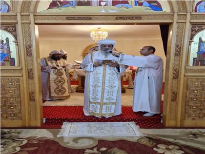 البابا نواضروس يصلي قداس الغطاس بالإسكندرية