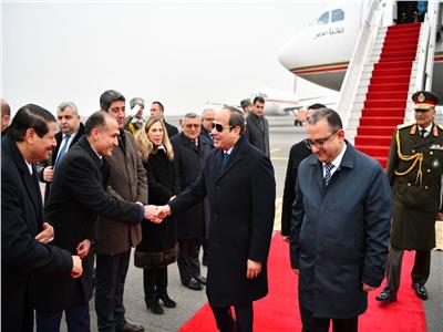 صور | لحظة وصول الرئيس السيسي إلى مدينة ييريفان عاصمة أرمينيا