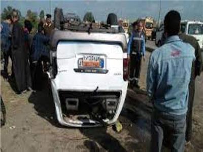 إصابة 9 أشخاص في حادث تصادم ميكروباص مع أتوبيس بالجيزة
