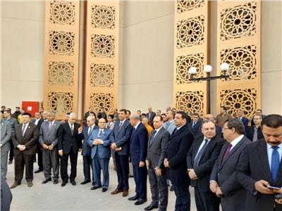 وزير العدل يتفقد مباني وقاعات مجمع محاكم حلوان بعد تطويره
