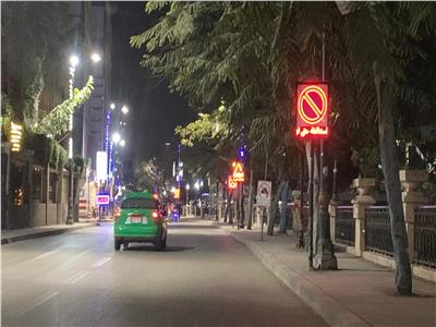 لأول مرة بالمنوفية علامات إرشادية مضيئة بشوارع مدينة شبين الكوم