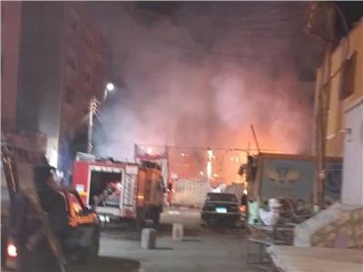 السيطرة على حريق بمعرض «أهلاً رمضان» بملوي جنوب المنيا