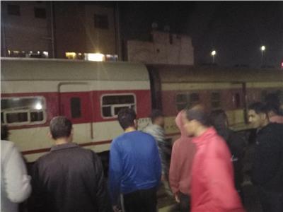 فصل العربة الأولى عن قطار منوف بقليوب