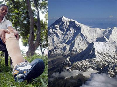 «أرونيما سينها».. أول امرأة مبتورة الساق تتسلق جبل إيفرست