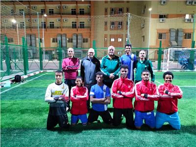 أسوان تحصد المركز الثاني على مستوى الجمهورية لكرة القدم الخماسي لطلاب الصم