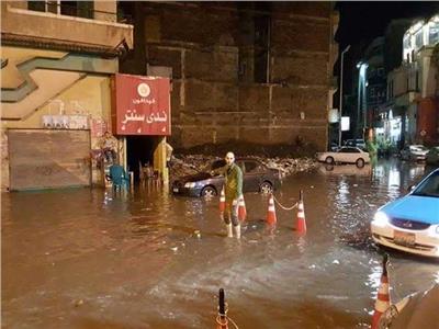 محافظة دمياط تعلن حالة الطوارئ نتيجة سقوط الأمطار