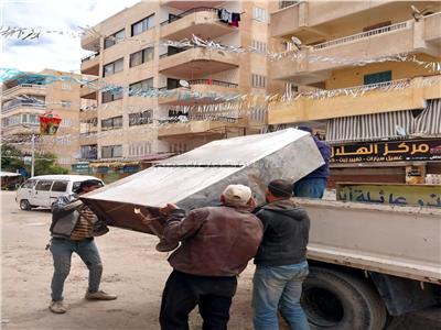 رؤساء الأحياء بالإسكندرية يقودون حملات موسعة لإزالة الإشغالات | صور